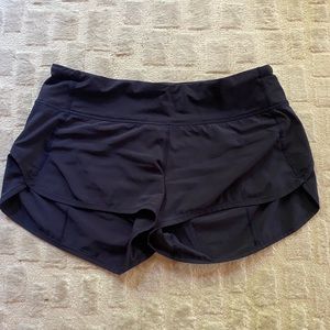 navy lulu lemon speed short